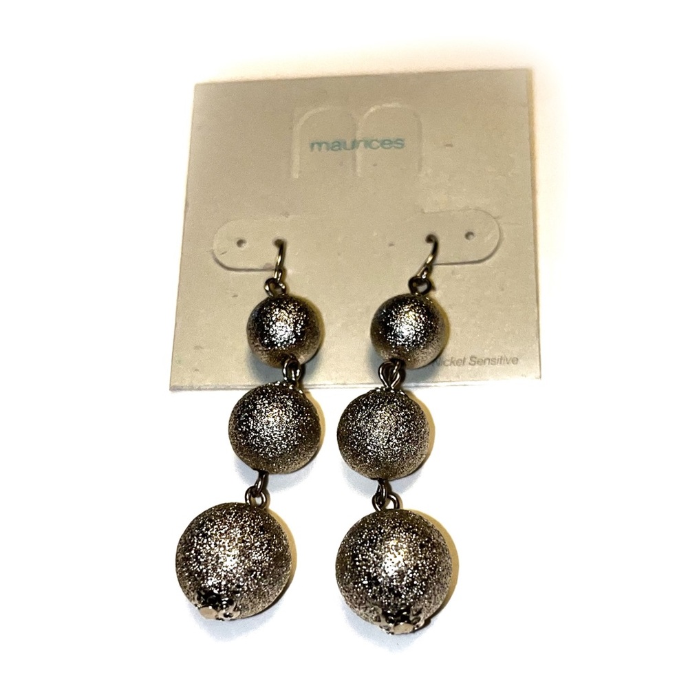 $5 with bundle - Maurice’s Silver Ball Earrings